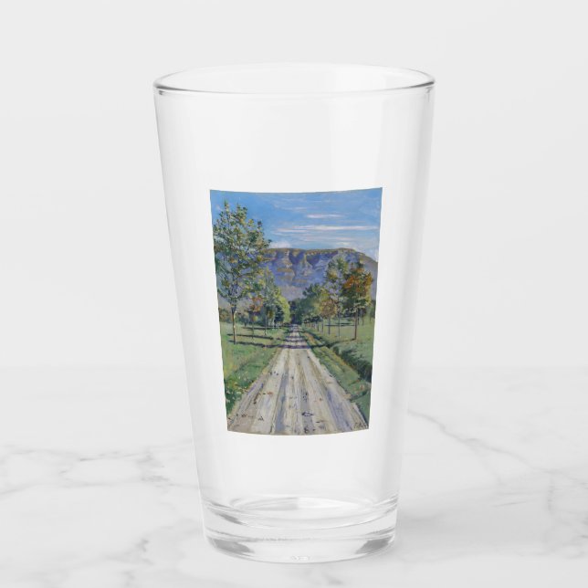 Der Weg nach Evordes (von Ferdinand Hodler) Glas (Vorderseite)