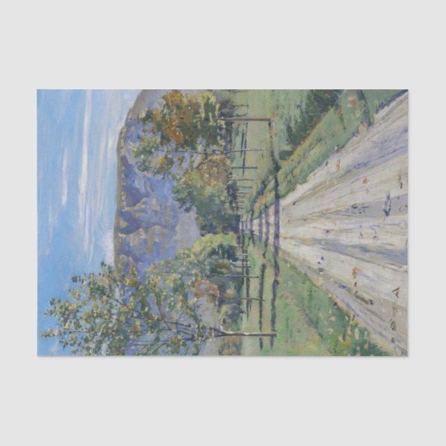 Der Weg nach Evordes (von Ferdinand Hodler) Seidenpapier (Vorderseite)
