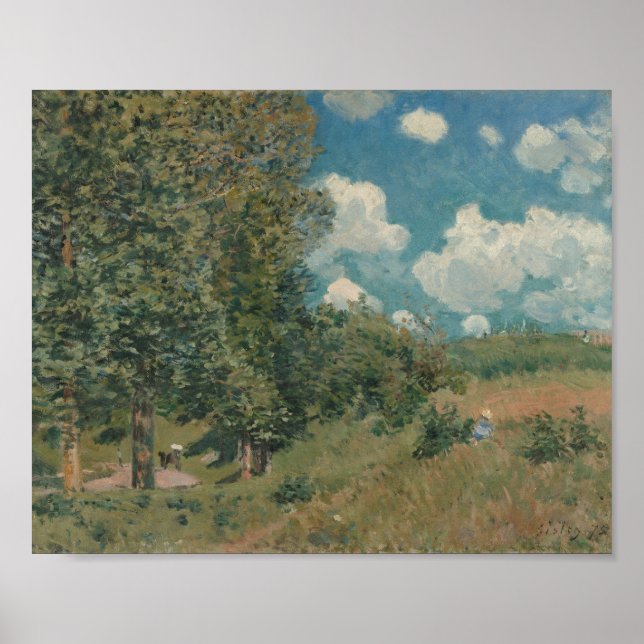 Der Weg von Versailles nach Saint-Germain (1875) Poster (Vorne)