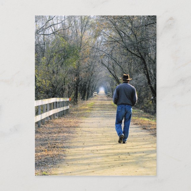 Der Weg vor der Postkarte (Vorderseite)