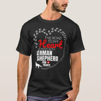 Der Weg zu meinem Herzen ist mit dem deutschen Hir T-Shirt