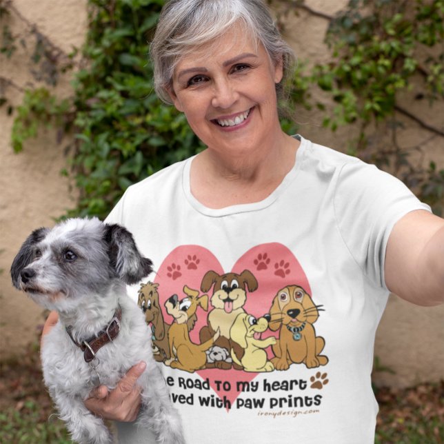 Der Weg zu meinem Hund im Herzen T-Shirt (Von Creator hochgeladen)