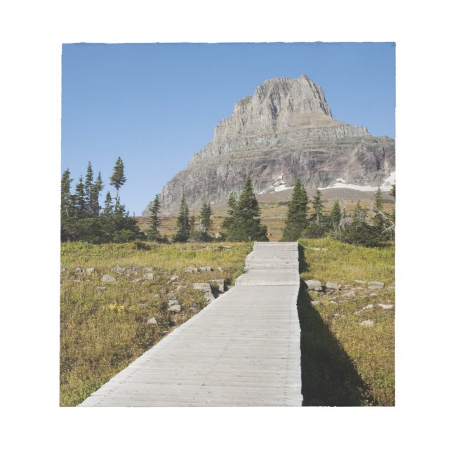 Der Weg zum Ausblick auf den Hidden Lake Notizblock (Vorderseite)