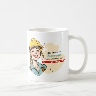 Der Weg zum Erfolg - eine einfache Retro-Demotivat Kaffeetasse