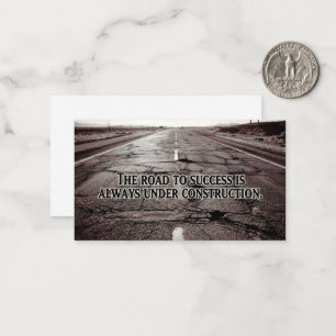 "Der Weg zum Erfolg" Inspiration Zitat Mitteilungskarte