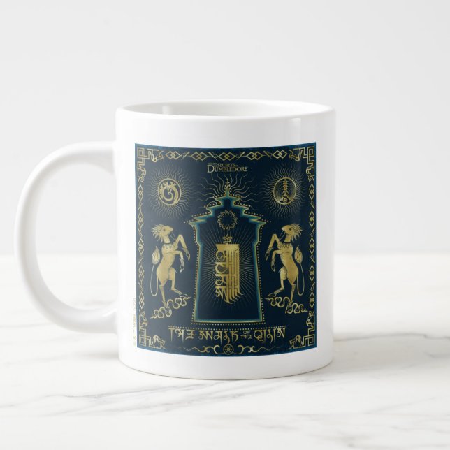 Der Weg zum goldenen Turm von Qilin Jumbo-Tasse (Links)