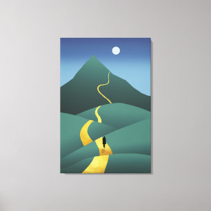 Der Weg zum Mond Leinwanddruck