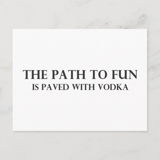 Der Weg zum Spaß 2 Postkarte (Vorderseite)