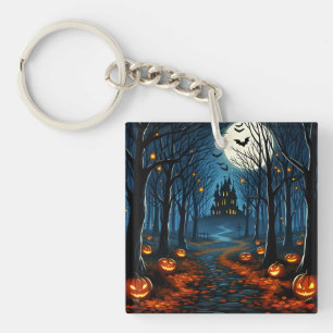 Der Weg zum Spukwald - Halloween Schlüsselanhänger