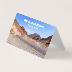 Der Weg zum Toten Meer. Individuell anpassbare Vis Visitenkarten