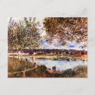 Der Weg zur Alten Fähre, 1880 von Alfred Sisley Postkarte