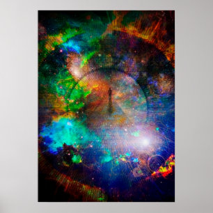 Der Weg zur Ewigkeit. Spirituelle Zusammensetzung Poster
