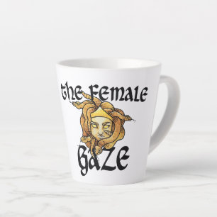 Der weibliche Blick Medusa Schlangen Feministische Milchtasse