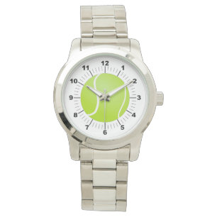 Der weibliche Tennisball Oversized Silver Watch Armbanduhr