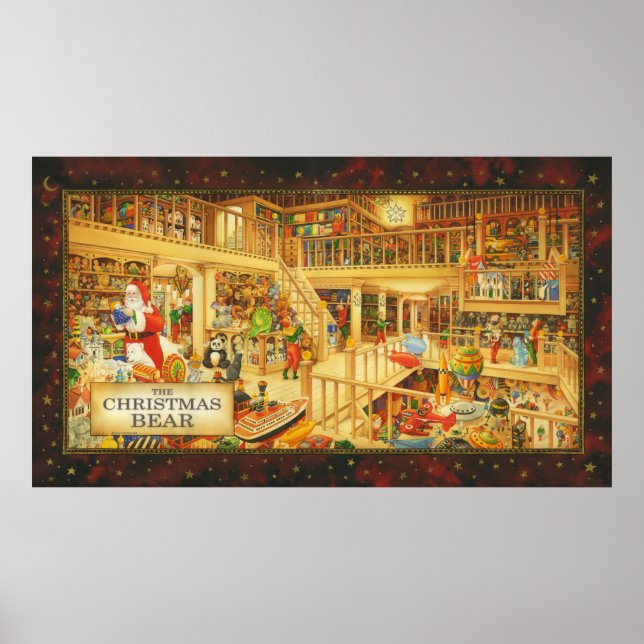 Der Weihnachtsbär Der Weihnachtsmann Kinder Spielz Poster (Vorne)