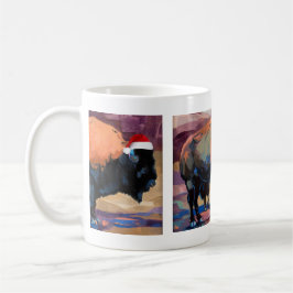 Der Weihnachtsbison-Wickelrock Kaffeetasse