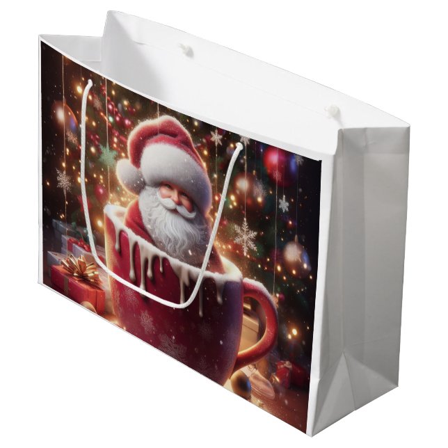 Der Weihnachtscup Große Geschenktüte (Vorderseite Schrägansicht)