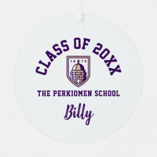 Der Weihnachtsfeiertag der Perkiomen-Schule Ornament Aus Metall