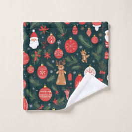 Der Weihnachtsgeist verkörpern, frohe Weihnachten Waschlappen