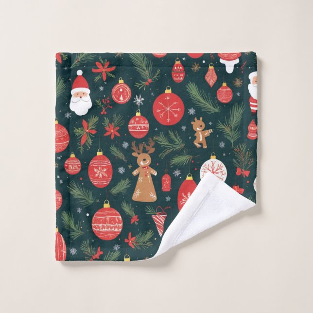 Der Weihnachtsgeist verkörpern, frohe Weihnachten Waschlappen (Waschlappen)