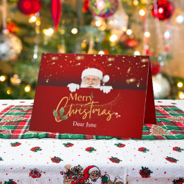 Der Weihnachtsklaus ist individuell anpassbar Feiertagskarte