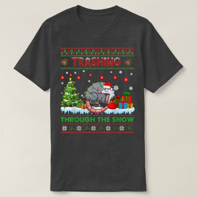 Der Weihnachtskraut, der Weihnachtsmann, durchquer T-Shirt (Design vorne)