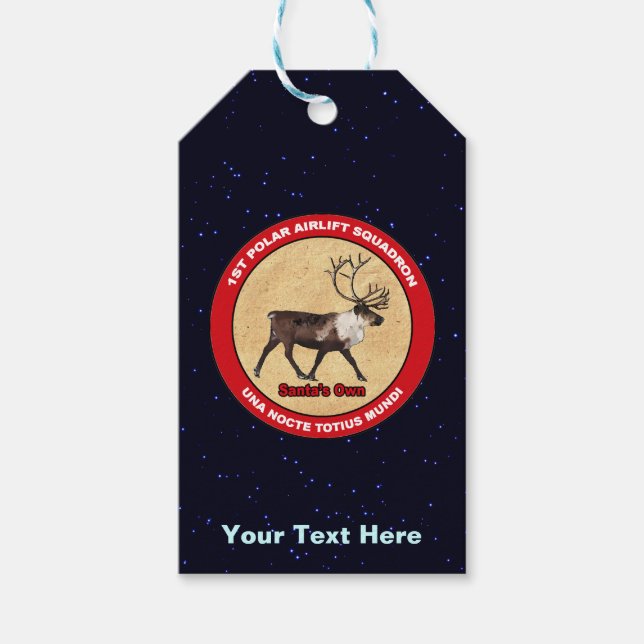 Der Weihnachtsmann - 1. Polar Airlift-Squadron Geschenkanhänger (Vorderseite)