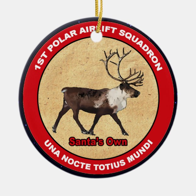 Der Weihnachtsmann - 1. Polar Airlift-Squadron Keramikornament (Vorne)