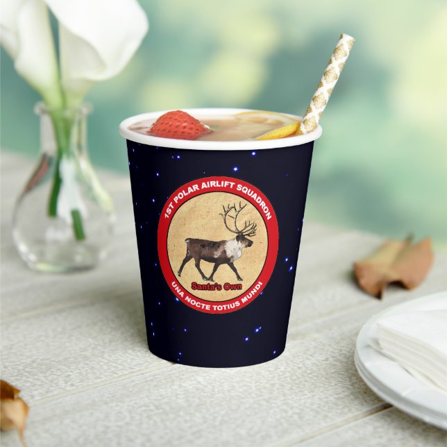 Der Weihnachtsmann - 1. Polar Airlift Squadron Pap Pappbecher (In Situ)