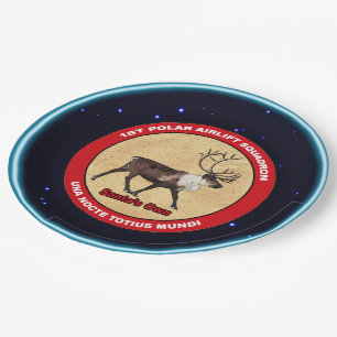 Der Weihnachtsmann - 1. Polar Airlift-Squadron Pappteller