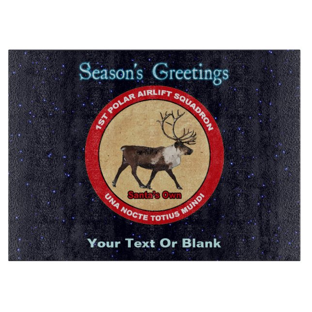 Der Weihnachtsmann - 1. Polar Airlift-Squadron Schneidebrett (Vorderseite)