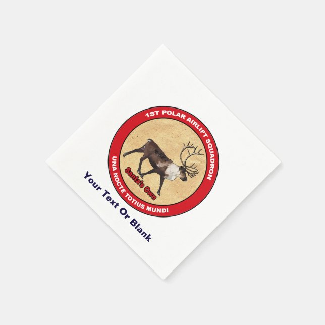 Der Weihnachtsmann - 1. Polar Airlift-Squadron Serviette (Ecke)