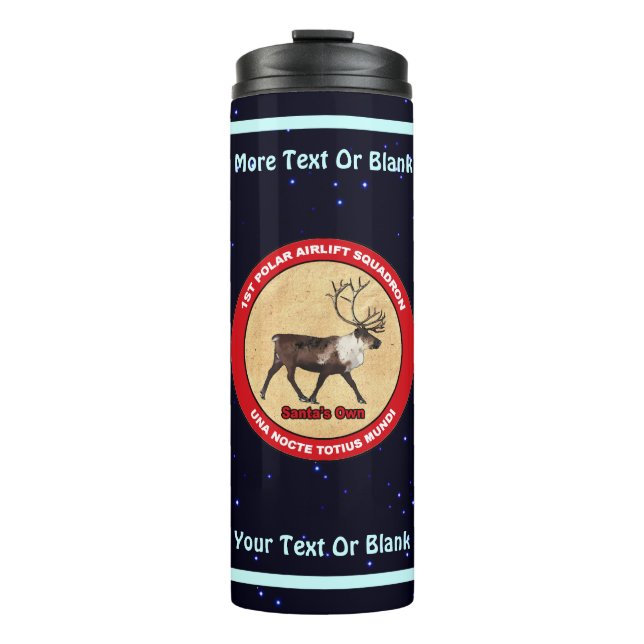 Der Weihnachtsmann - 1. Polar Airlift-Squadron Thermosbecher (Vorderseite)