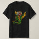 Der Weihnachtsmann auf einem fliegenden Drachen, d T-Shirt (Design vorne)