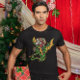 Der Weihnachtsmann auf einem fliegenden Drachen, d T-Shirt (Von Creator hochgeladen)
