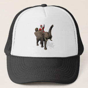 Der Weihnachtsmann auf Elefant reiten Truckerkappe