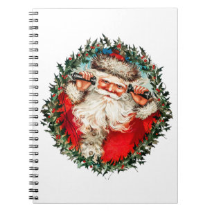 Der Weihnachtsmann auf Seilhandys Notizblock