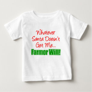 Der Weihnachtsmann bekommt mir keinen Bauernhof Baby T-shirt