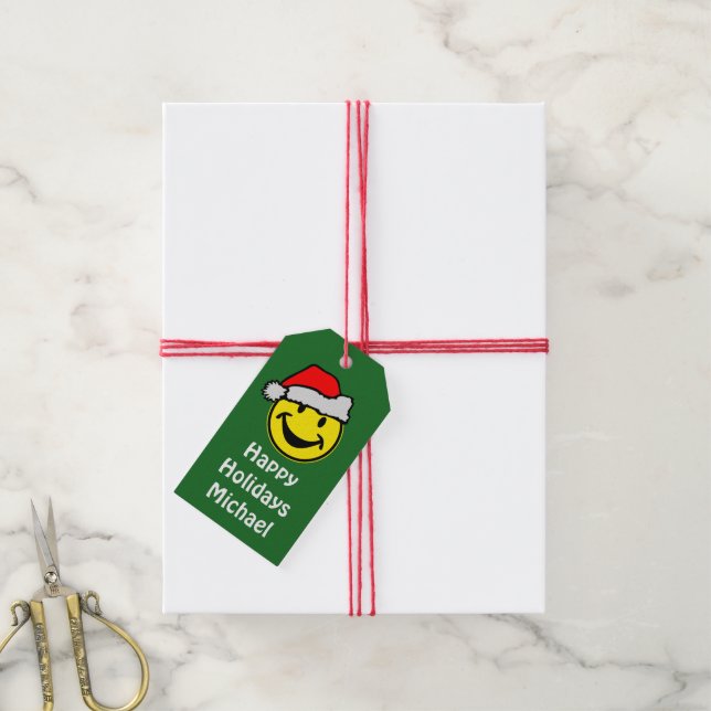 Der Weihnachtsmann, dein Rückgrat. Ideen Geschenkanhänger (Mit Garn)