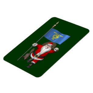 Der Weihnachtsmann, der den Staat Biber besucht Magnet