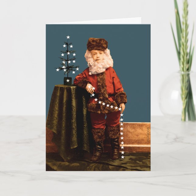 Der Weihnachtsmann des zivilen Krieges Feiertagskarte (Vorderseite)
