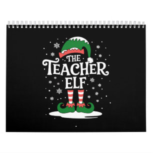 Der Weihnachtsmann-Elfen-Lehrer Familien-Matching- Kalender