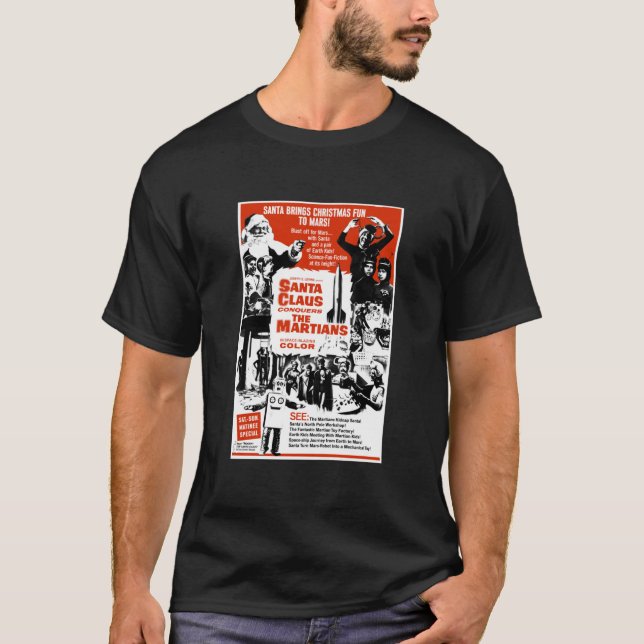 Der Weihnachtsmann erobert das Shirt des Martians  (Vorderseite)