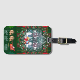 Der Weihnachtsmann fährt auf Schlitten unter der F Gepäckanhänger