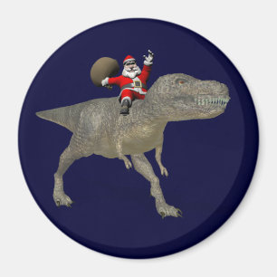 Der Weihnachtsmann fährt auf Trex Magnet