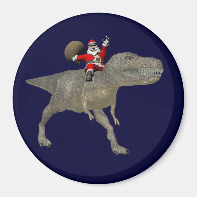 Der Weihnachtsmann fährt auf Trex Magnet (Vorne)