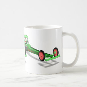Der Weihnachtsmann fährt einen Dragster Kaffeetasse