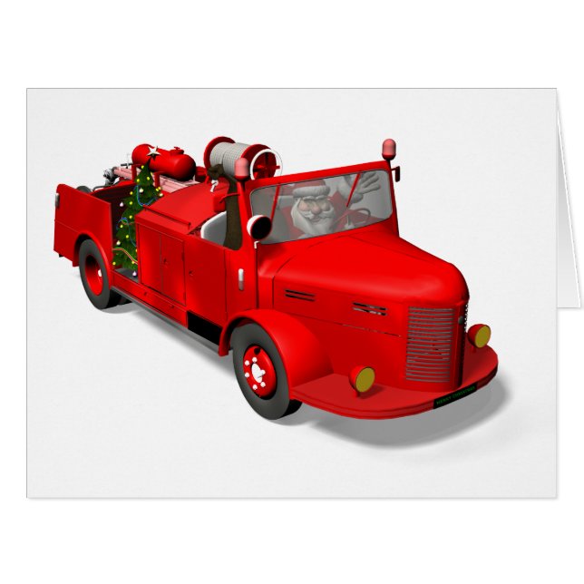 Der Weihnachtsmann fährt einen Feuerzug (Vorderseite (Horizontal))