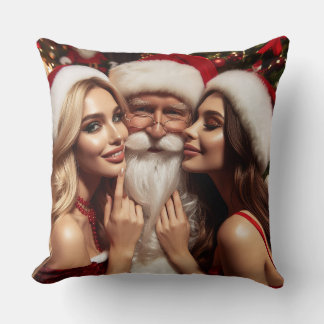 Der Weihnachtsmann feiert Weihnachten.. zweimal! Kissen
