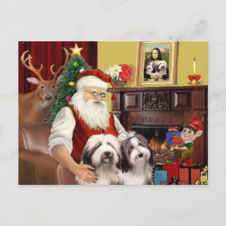 Der Weihnachtsmann Feiertagspostkarte